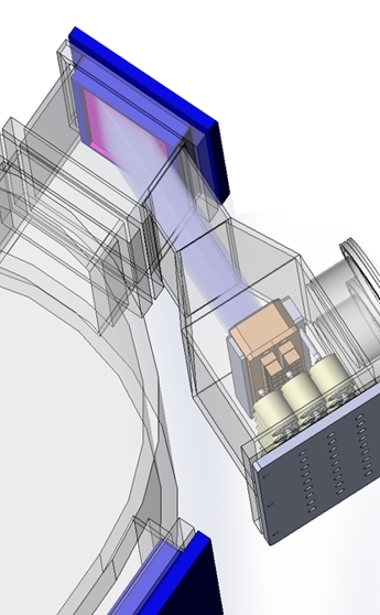 Design example of retrofit of 170x400mm magnetron module with ion beam module